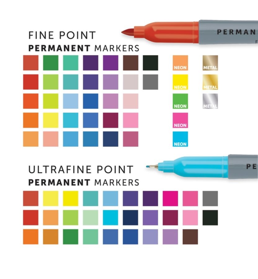 Office Depot Brand Permanent Markers, Fine Point, Assorted Colors, Pack Of 72 Markers 72 ct Shipt