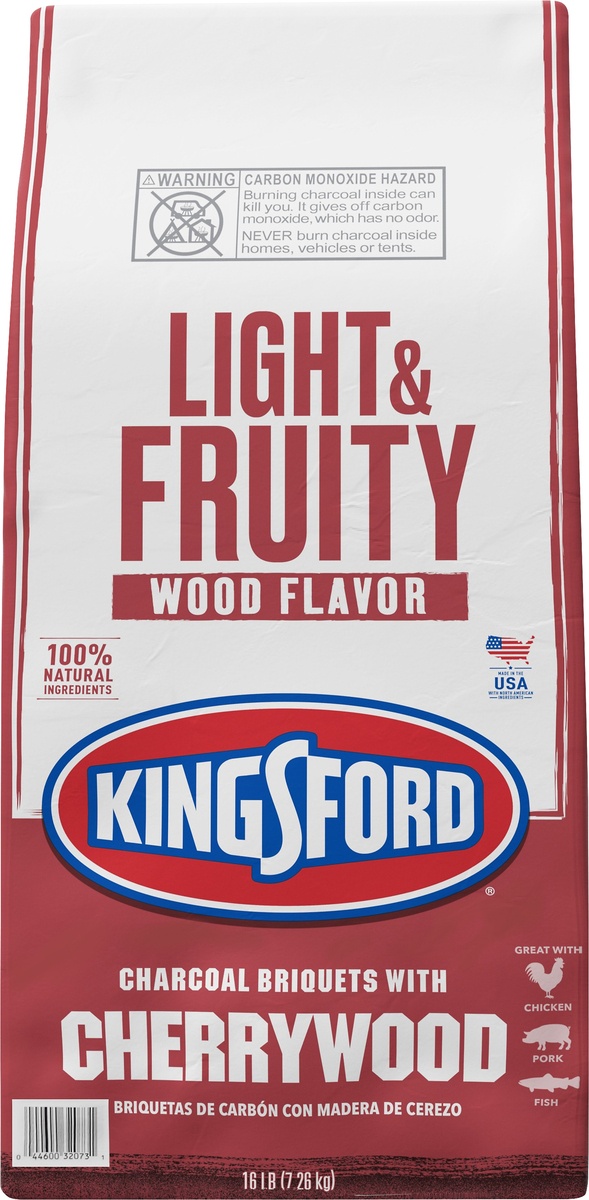 slide 7 of 8, Kingsford Charcoal Briquets with Cherrywood, 16 lb