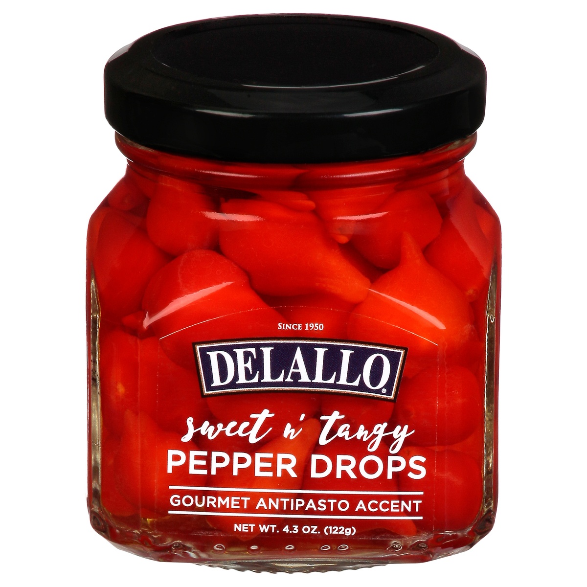 slide 1 of 1, DeLallo Sweet & Tangy Pepper Drops, 4.3 oz