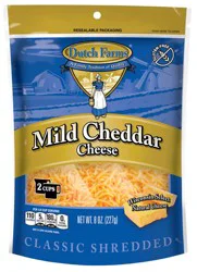 Dutch Farms Shredded Mild Cheddar Cheese