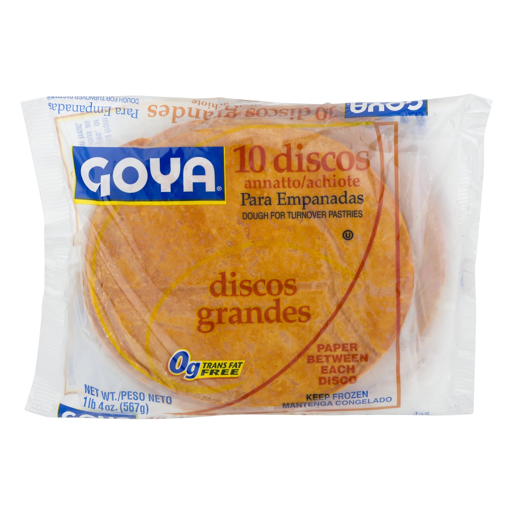 slide 1 of 1, Goya Large Discos Empandas Yellow - 20 Oz, 