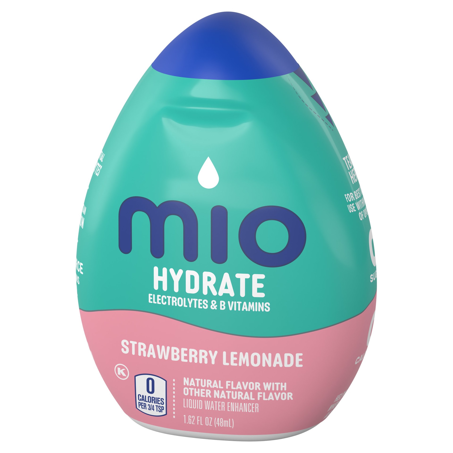slide 6 of 8, mio Hydrate Strawberry Lemonade Flavored with other natural flavor Liquid Water Enhancer, 1.62 fl oz Bottle, 1.62 fl oz