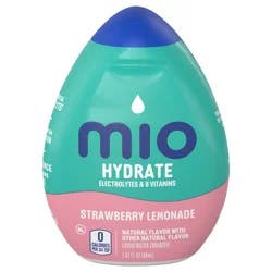 mio Hydrate Strawberry Lemonade Flavored with other natural flavor Liquid Water Enhancer, 1.62 fl oz Bottle