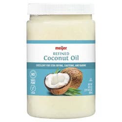 MEIJER REFINDED COCONUT OIL - 30 oz