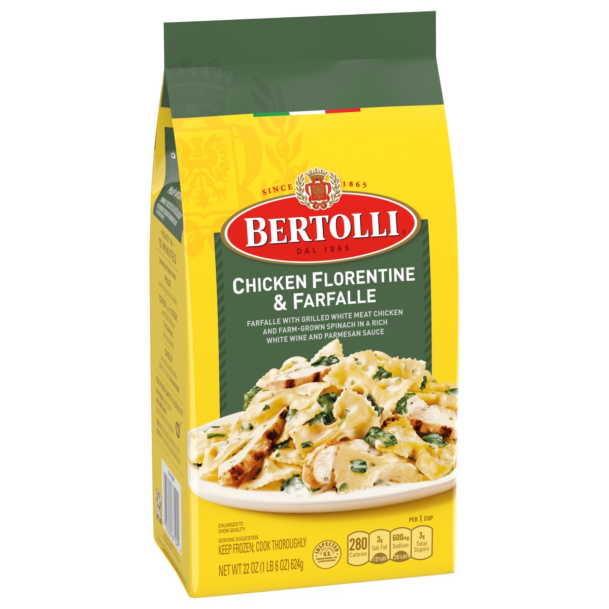 slide 4 of 12, Bertolli Chicken Florentine & Farfalle 22 oz, 22 oz