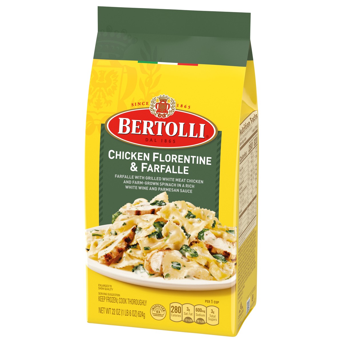 slide 9 of 12, Bertolli Chicken Florentine & Farfalle 22 oz, 22 oz