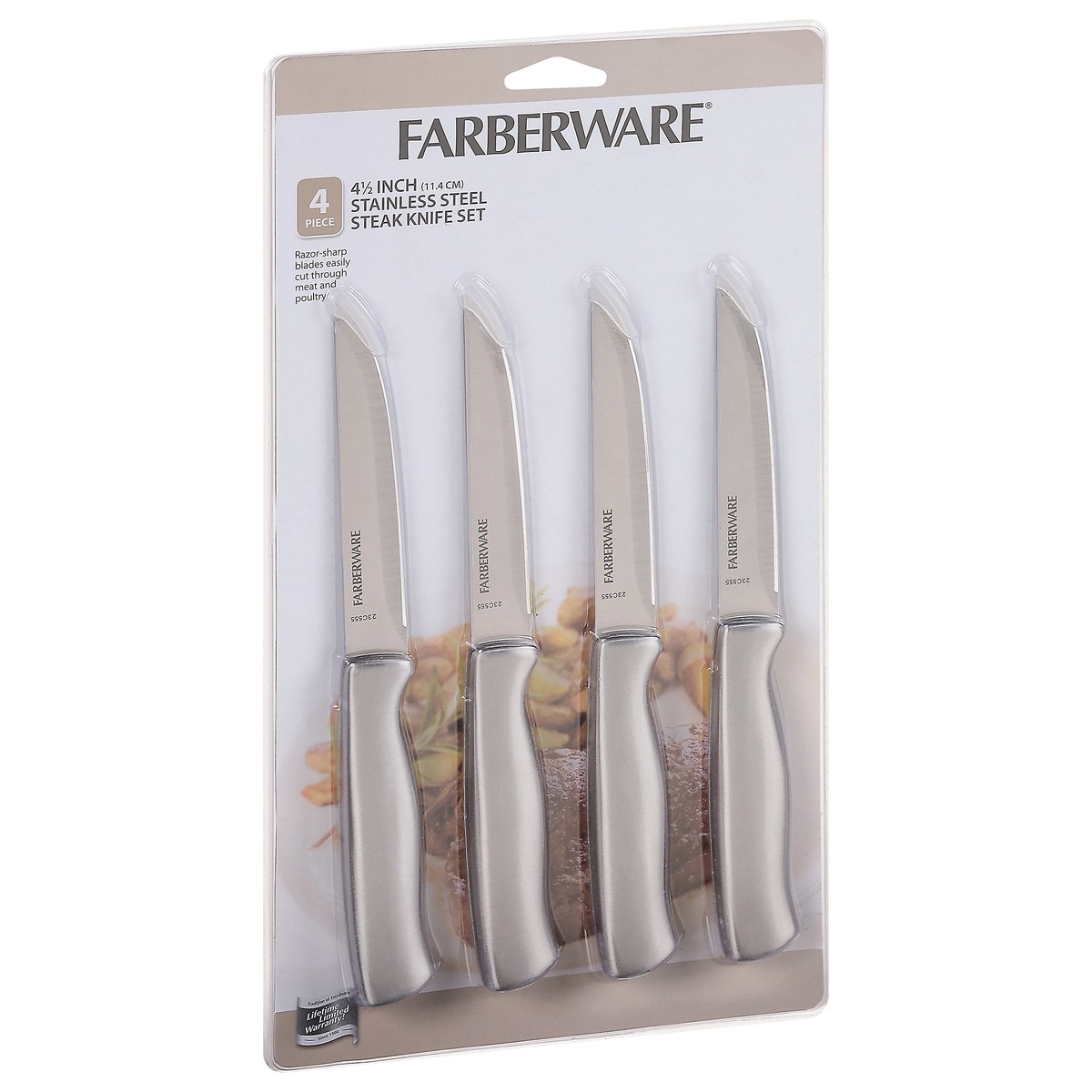 slide 8 of 9, Farberware Stainless Steel Steak Knife Set 4 ea, 4 ct