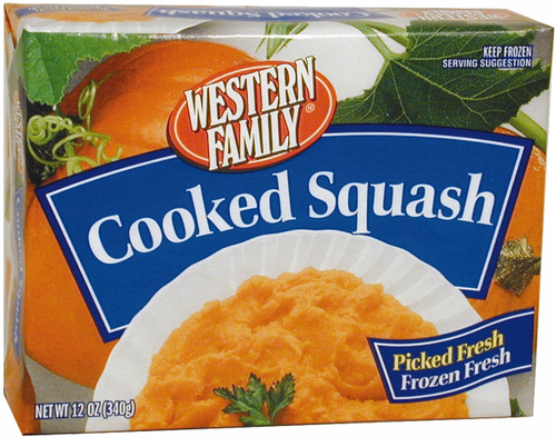 slide 1 of 1, Western Family Cooked Squash, 12 oz