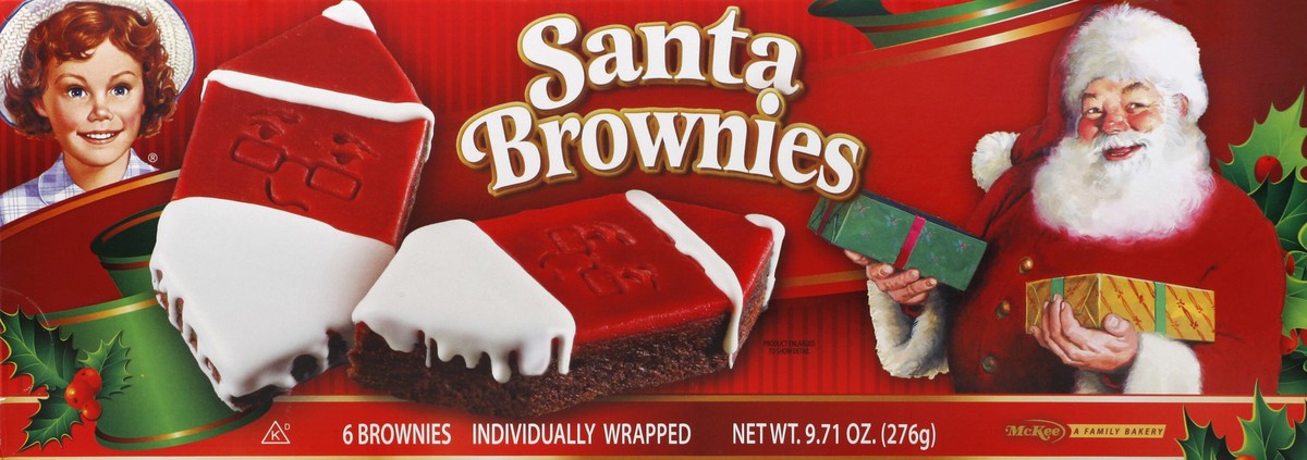 slide 2 of 4, Little Debbie Santa Brownies, 9.71 oz