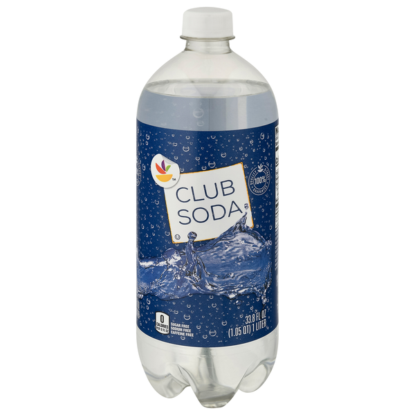 slide 1 of 1, Giant Club Soda, 1 liter