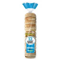 Bubba's Original White English Muffins 24 oz