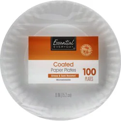 Essential Everyday Coated Paper Plate 6In