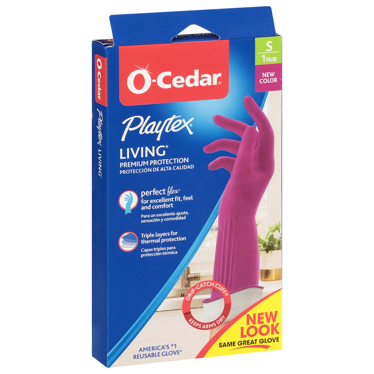 slide 7 of 9, O-Cedar Playtex Living Medium Purple Gloves, SM