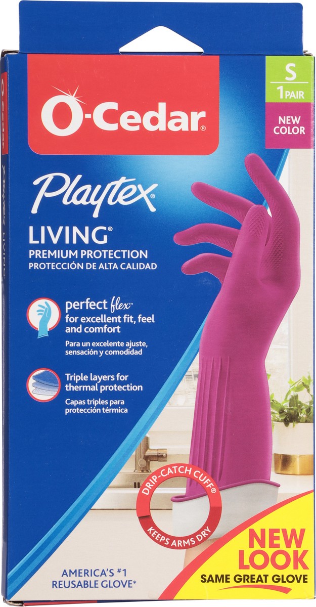 slide 8 of 9, O-Cedar Playtex Living Medium Purple Gloves, SM