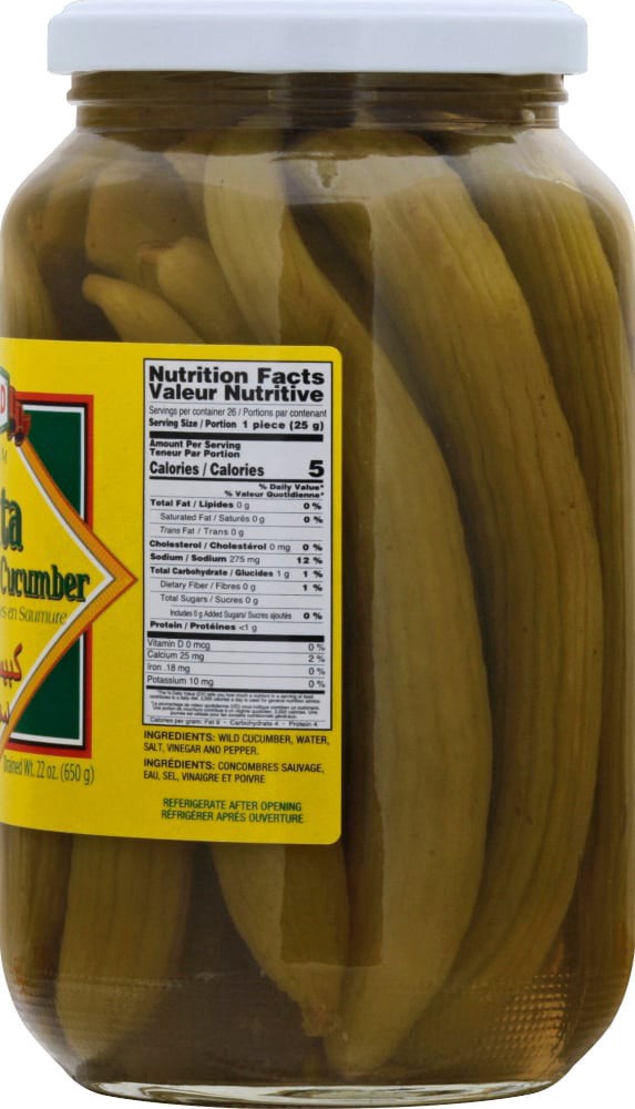 slide 2 of 3, Ziyad Pickled Wild Cucumber 22 OZ, 1 ct