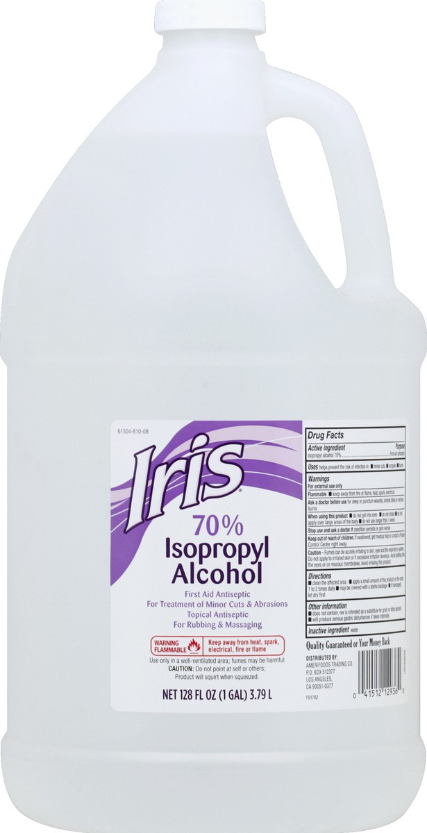slide 1 of 8, IRIS Isopropyl Alcohol 128 oz, 128 oz