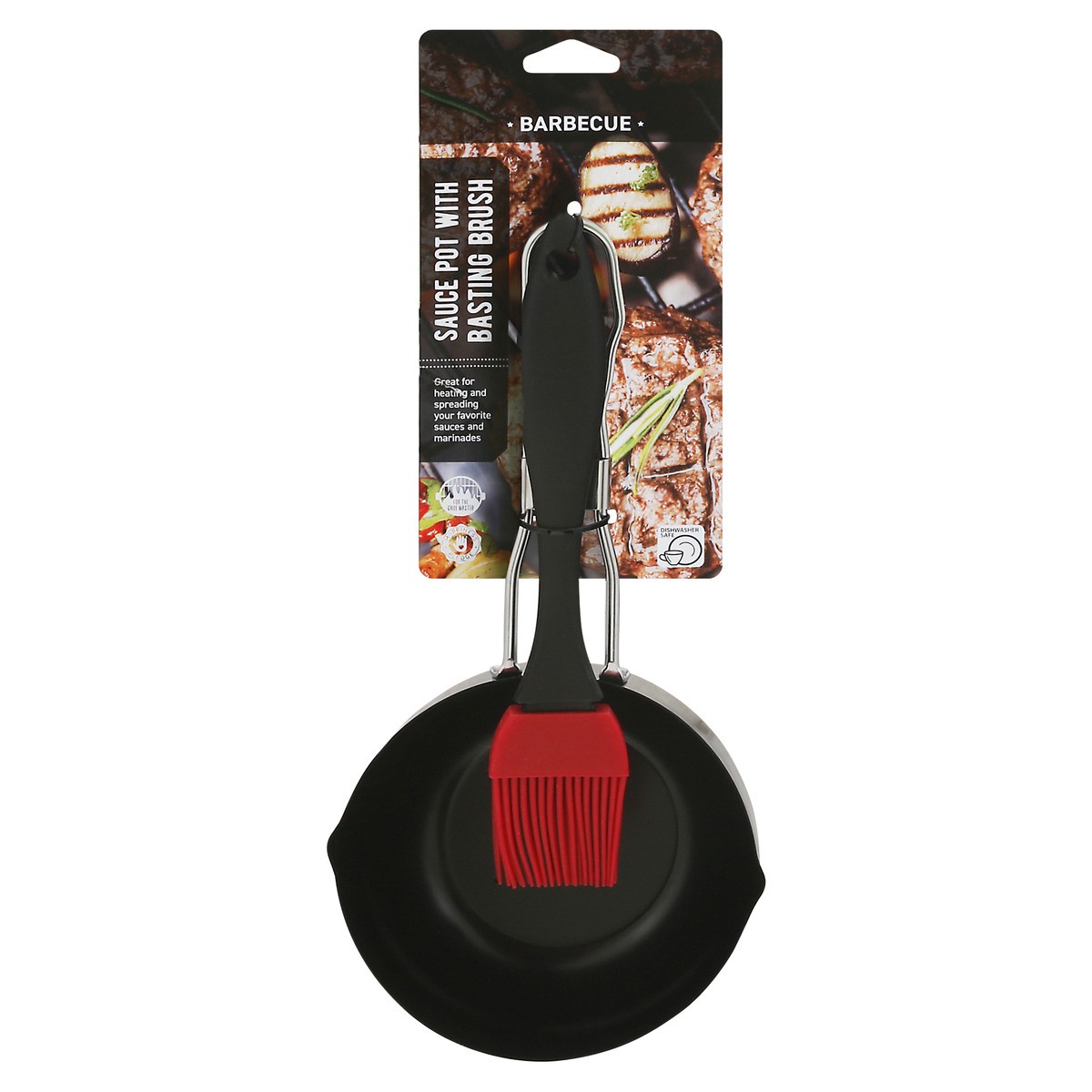 slide 1 of 9, Farberware BBQ Sauce Pot with Basting Brush, 1 ct