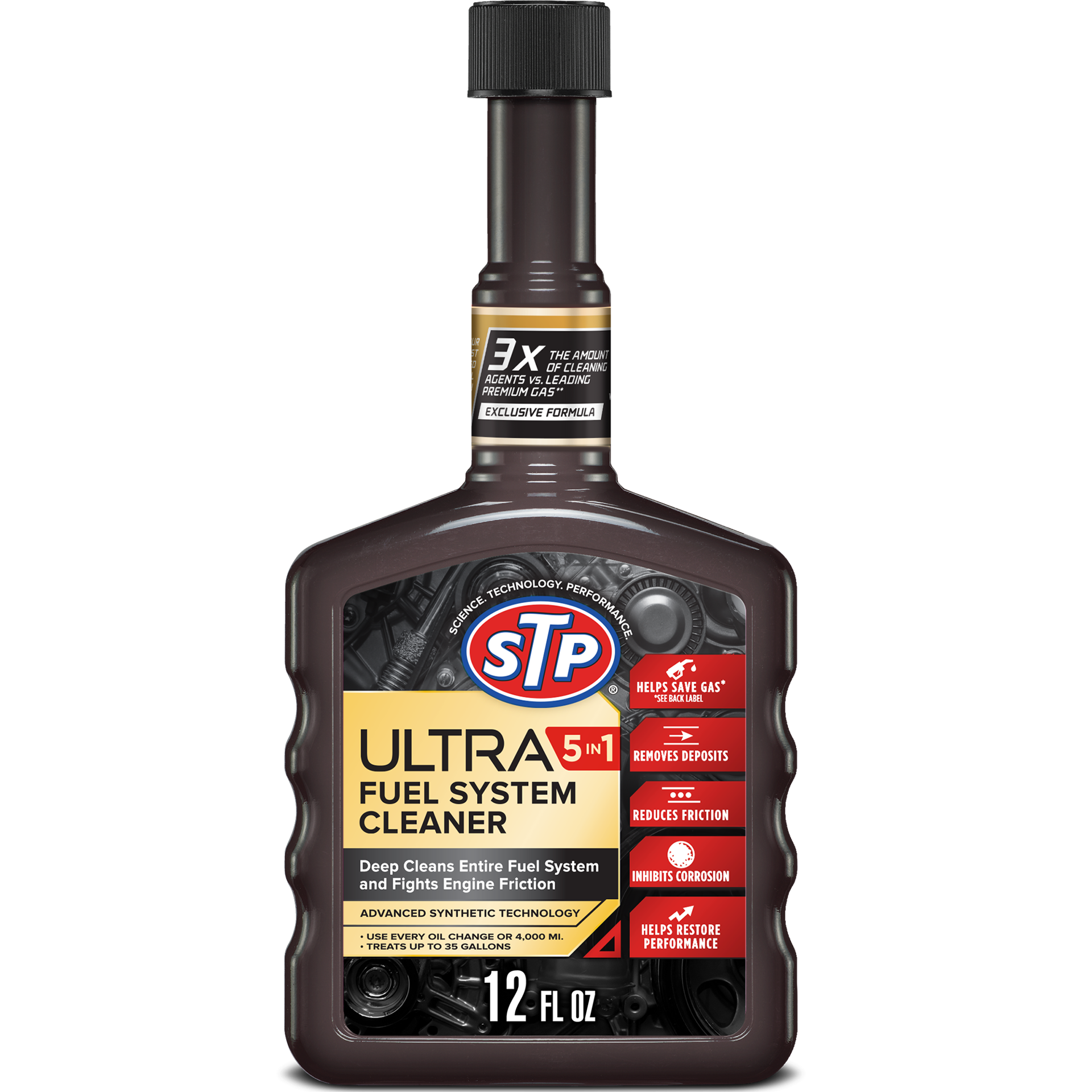 slide 1 of 2, STP Ultra 5 in 1 Fuel System Cleaner, 12 oz