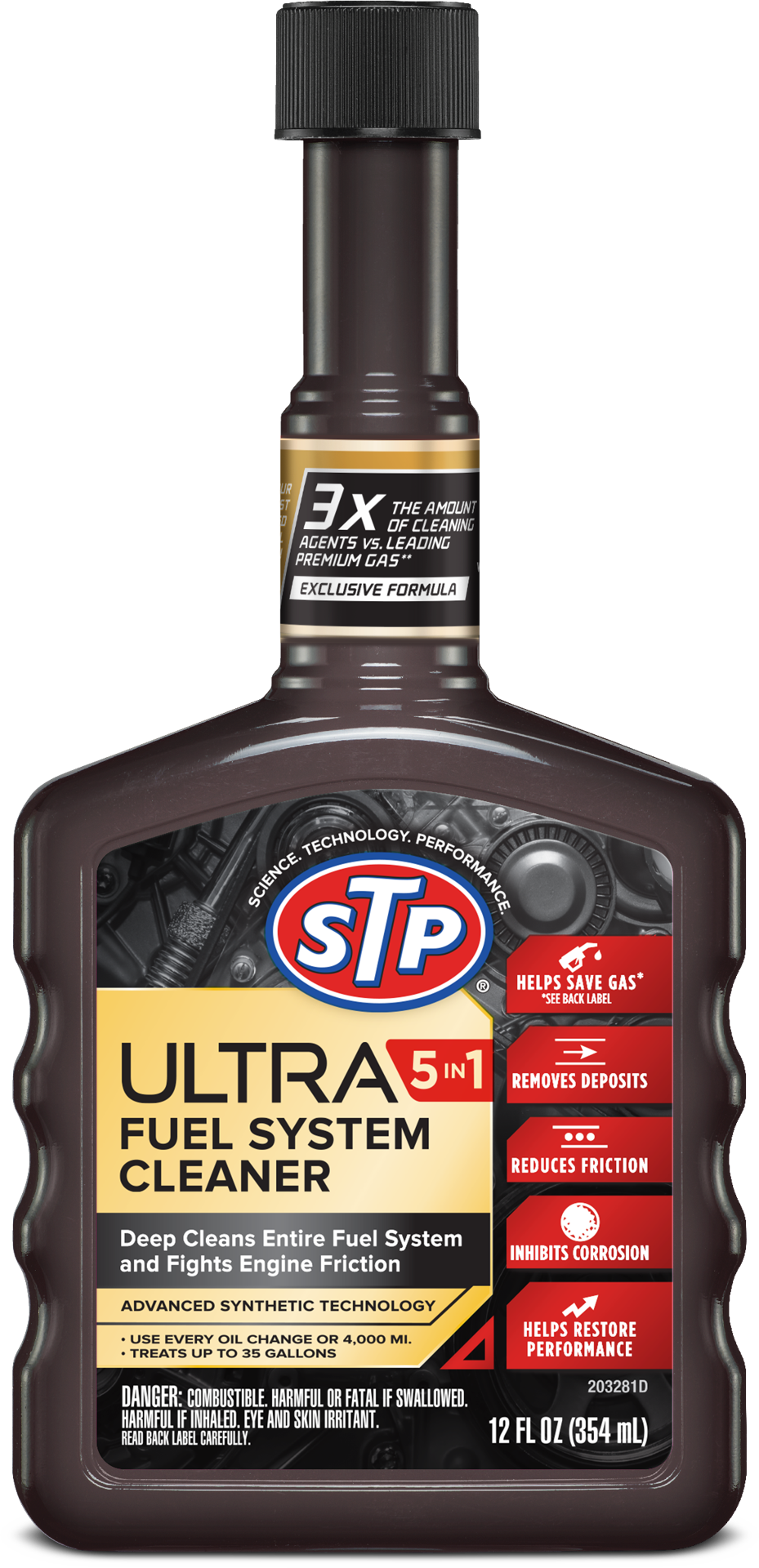 slide 1 of 2, STP Ultra 5 in 1 Fuel System Cleaner, 12 oz