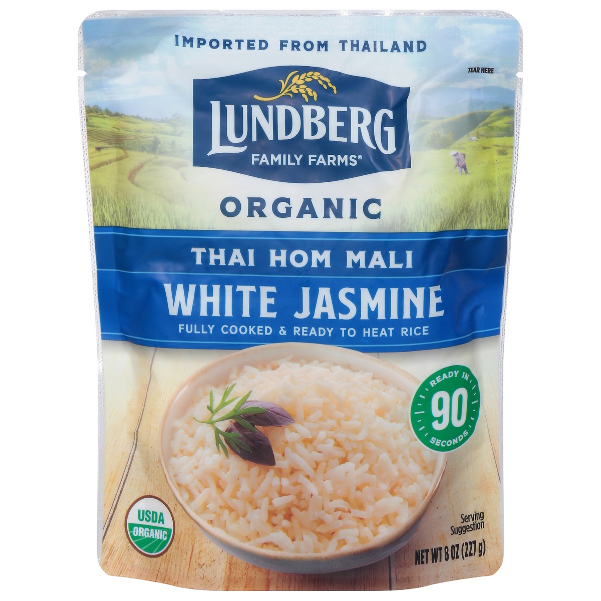 slide 1 of 8, Lundberg Family Farms Organic White Jasmine Thai Hom Mali Rice, 