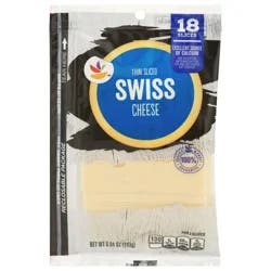 Giant Swiss Cheese Thin Slices - 18 ct