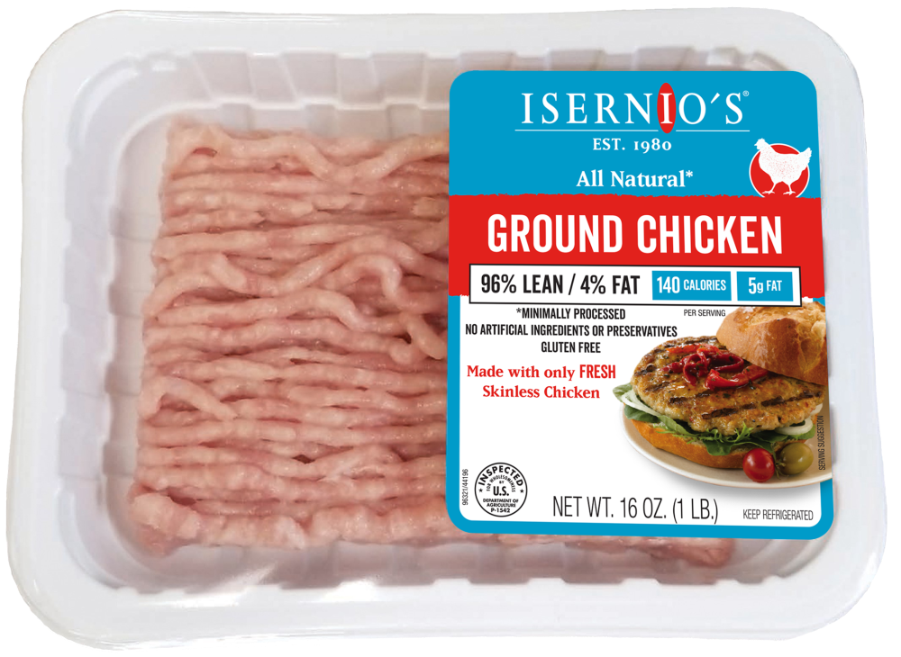 slide 2 of 2, Isernio's Ground Chicken 16 oz, 16 oz