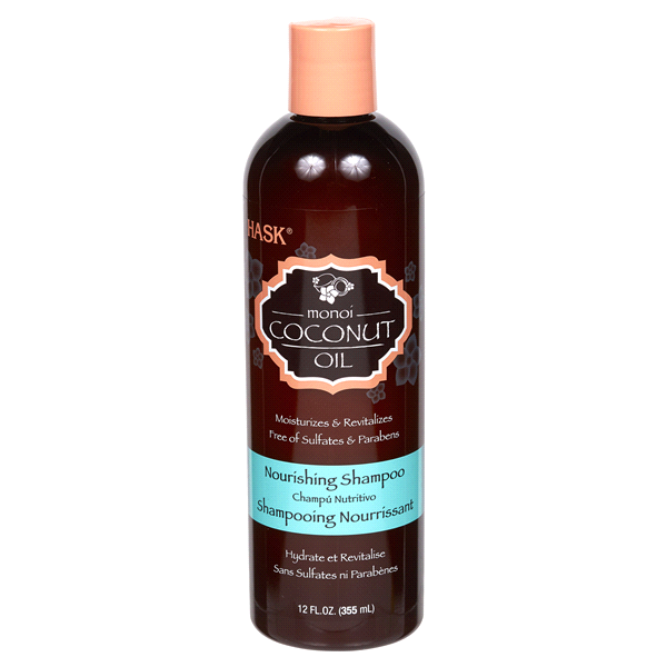 slide 1 of 1, Hask Monoi Coconut Oil Nourishing Shampoo, 12 fl oz