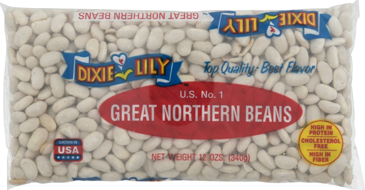 slide 5 of 14, Dixie Lily Great Northern Beans, 12 oz