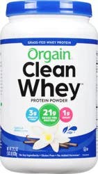 Orgain Grass Fed 21g Whey Protein Powder- Pasture Raised, Non-GMO, Vanilla 1.82lb