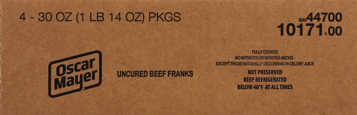 slide 8 of 8, Oscar Mayer Mega Pack Classic Uncured Beef Franks 20 Count, 30 oz