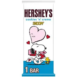 Hershey's Cookies 'n' Creme Snoopy and Friends Valentine Candy Bar, 1.55 oz