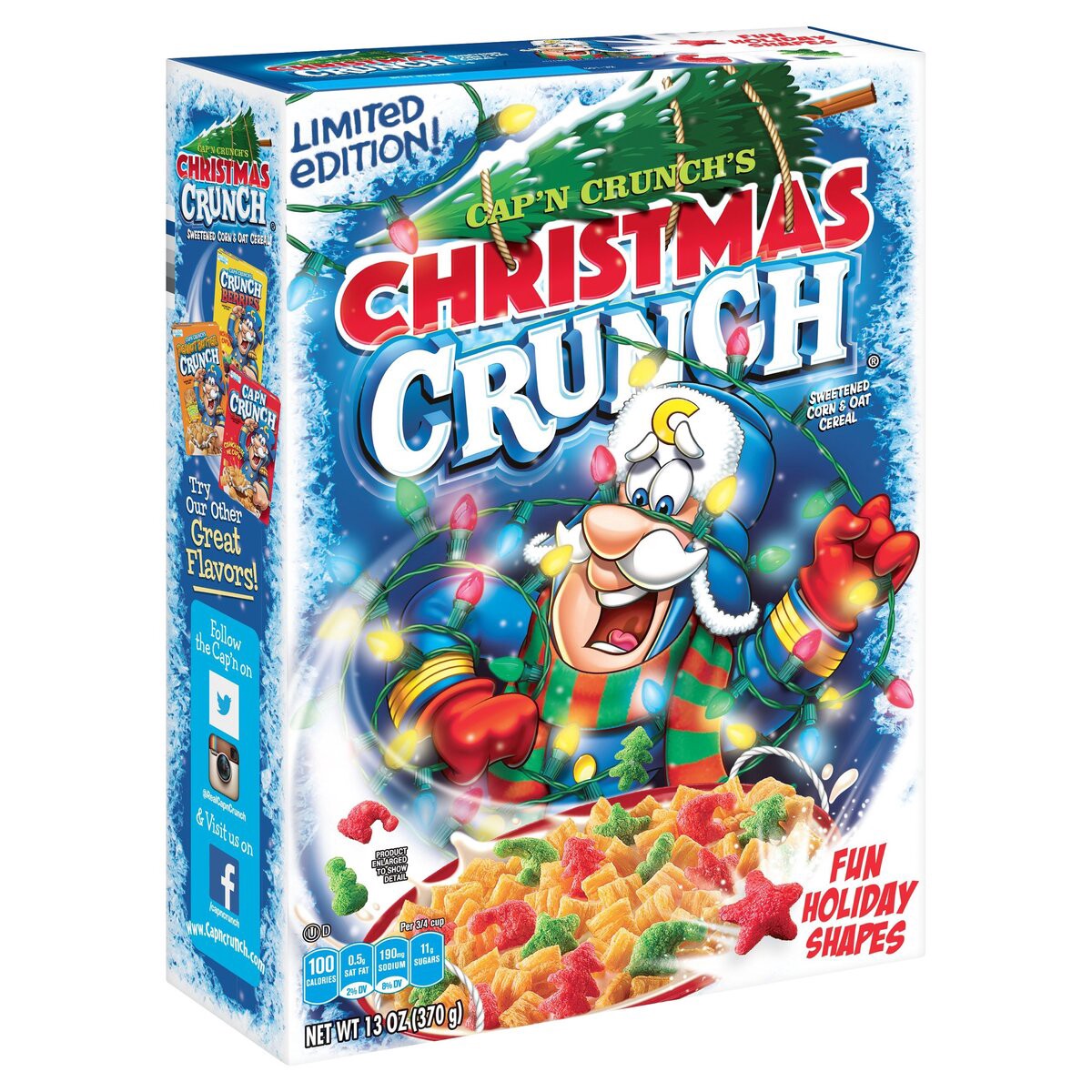 slide 2 of 9, Cap'n Crunch CAP'N CRUNCH Christmas Crunch Cereal, 13 oz