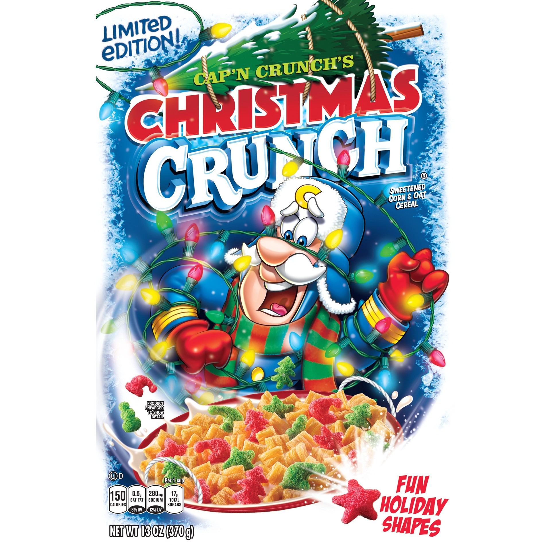 slide 1 of 9, Cap'n Crunch CAP'N CRUNCH Christmas Crunch Cereal, 13 oz