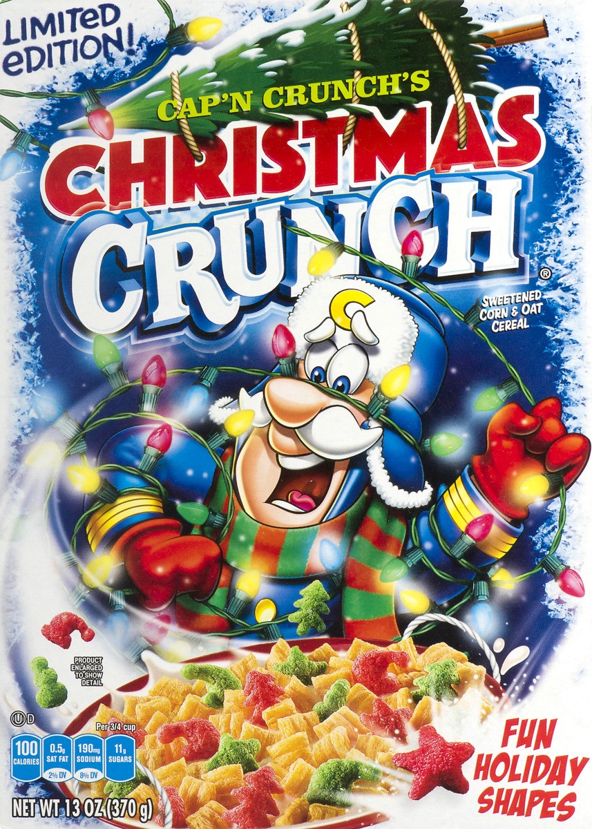 slide 8 of 9, Cap'n Crunch CAP'N CRUNCH Christmas Crunch Cereal, 13 oz