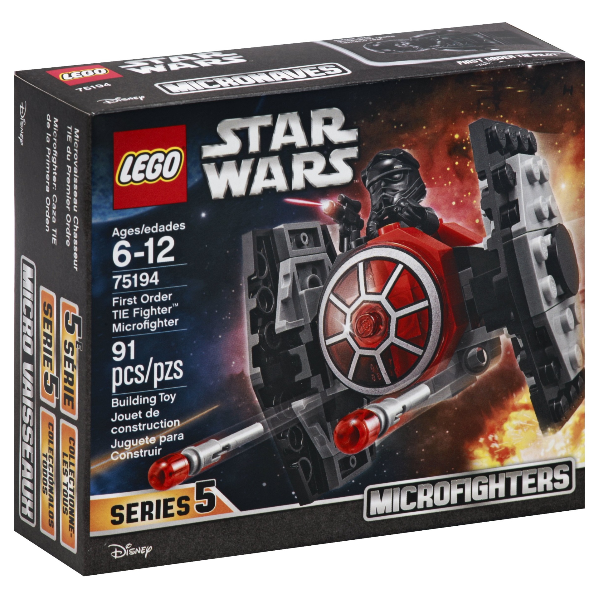 slide 1 of 1, LEGO Star Wars First Order TIE Fighter Microfighter, 1 ct