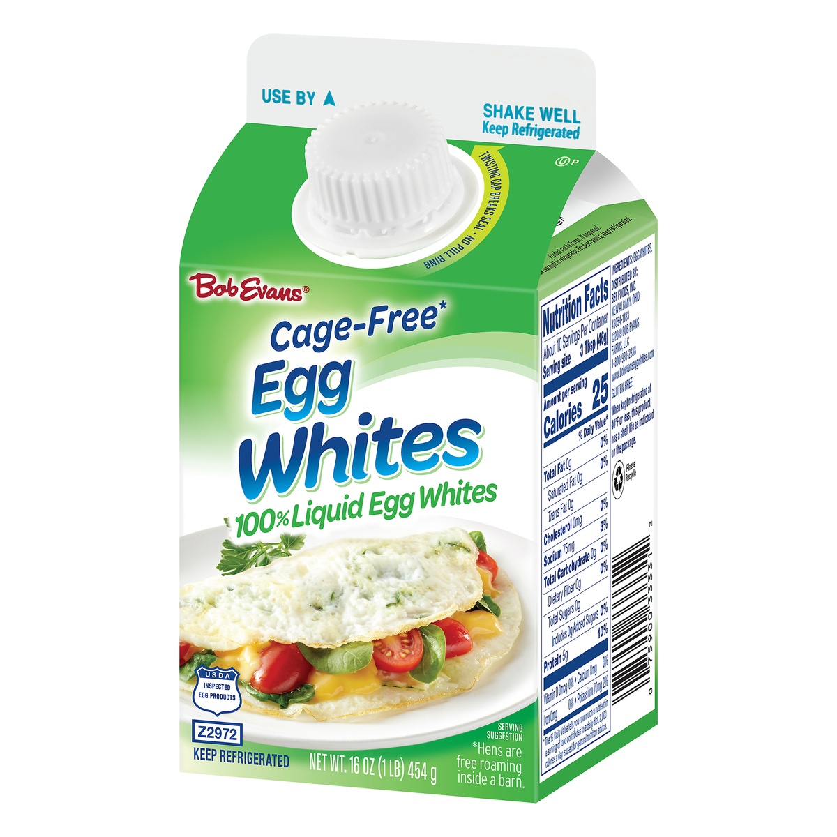 slide 3 of 10, Bob Evans Cage Free Liquid Egg Whites, 16 oz