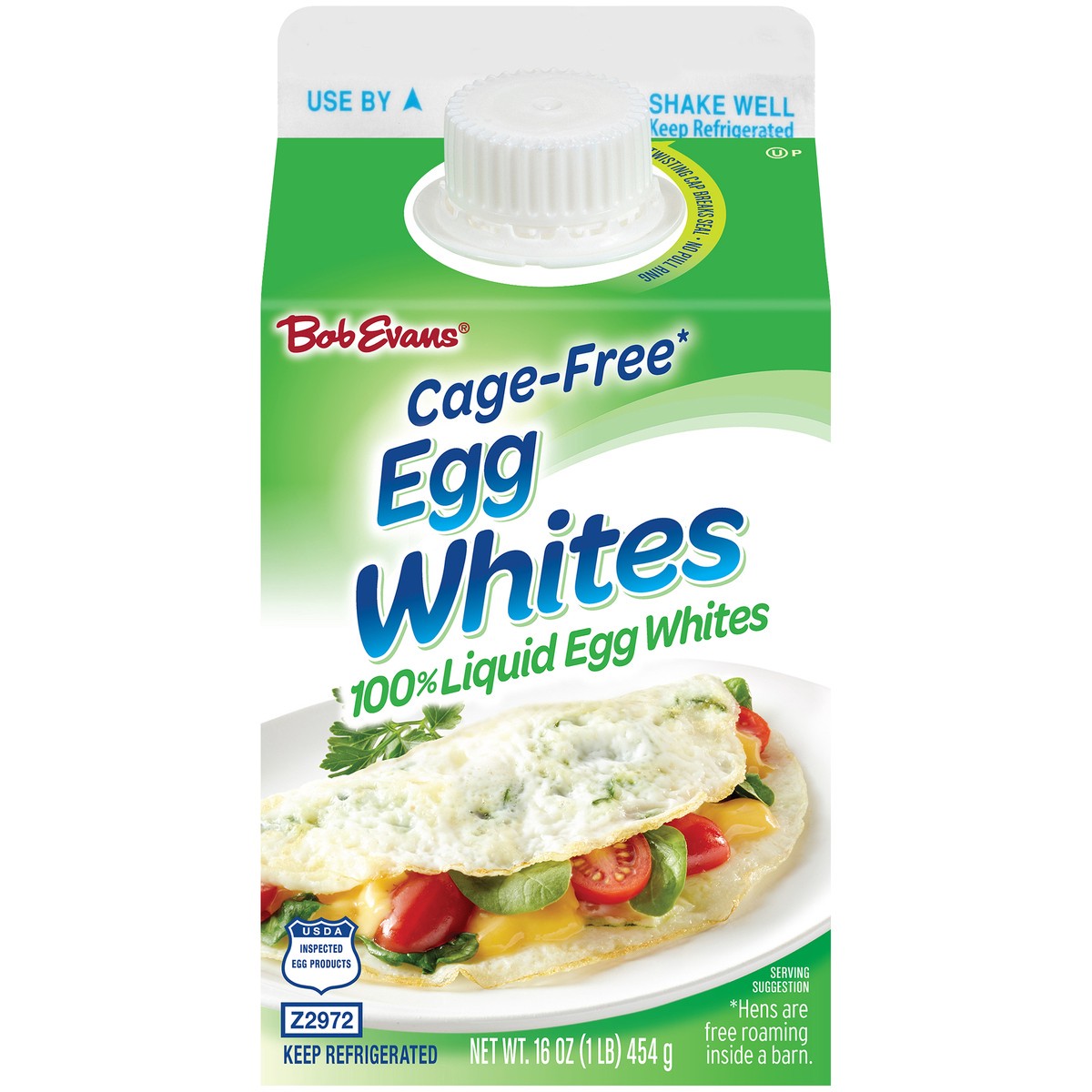 slide 9 of 11, Bob Evans Cage-Free Egg Whites 16 oz. Carton, 