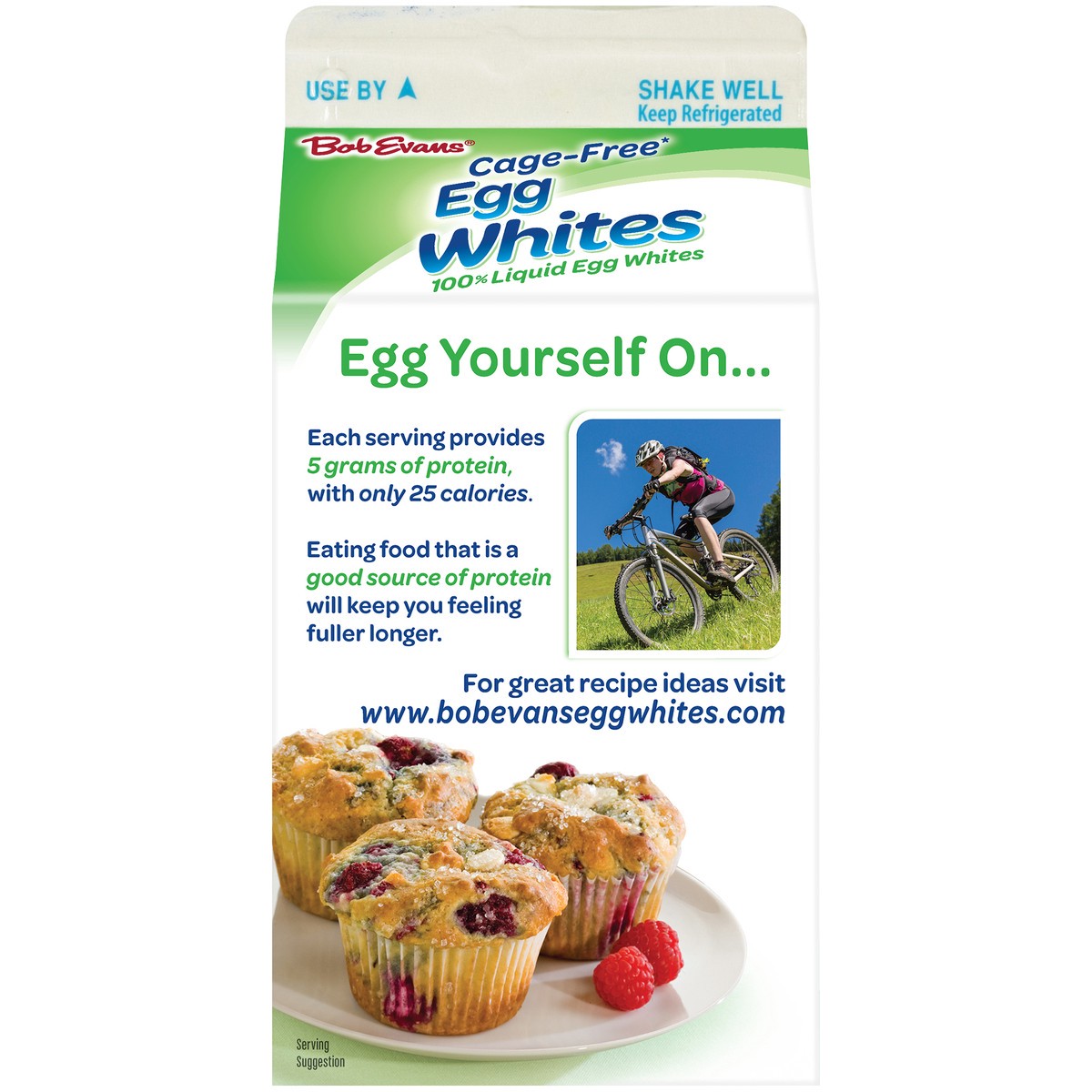 slide 10 of 11, Bob Evans Cage-Free Egg Whites 16 oz. Carton, 
