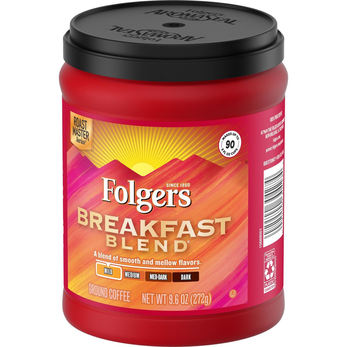 slide 3 of 4, Folgers Coffee, Breakfast Blend, 9.6 oz
