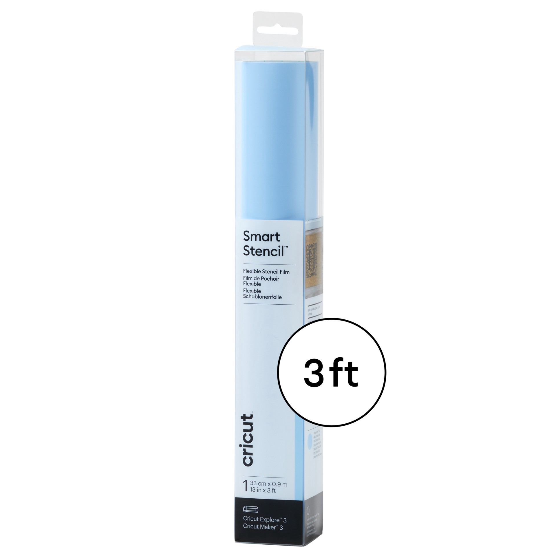 slide 4 of 10, Cricut Smart Stencil 3ft Flexible Stencil Film, 13 in x 3 ft