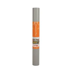 Con-Tact Brand Embossed Grip Premium Non-Adhesive Shelf Liner Gray