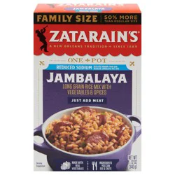 Zatarain's Reduced Sodium Jambalaya Rice Dinner Mix, 12.0 oz