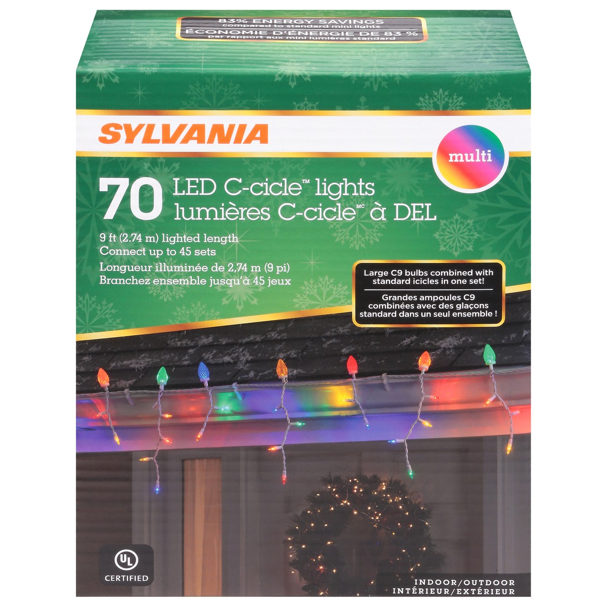 slide 4 of 4, Sylvania Mini Icicle Multi Color Christmas Lights - Each, 1 ct