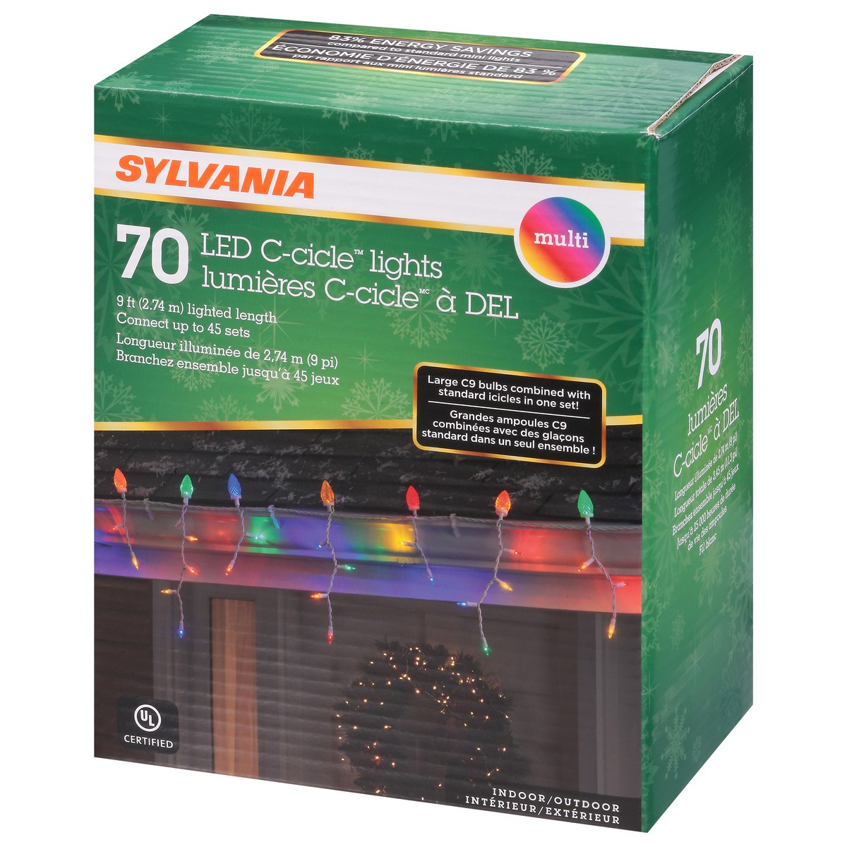 slide 3 of 4, Sylvania Mini Icicle Multi Color Christmas Lights - Each, 1 ct