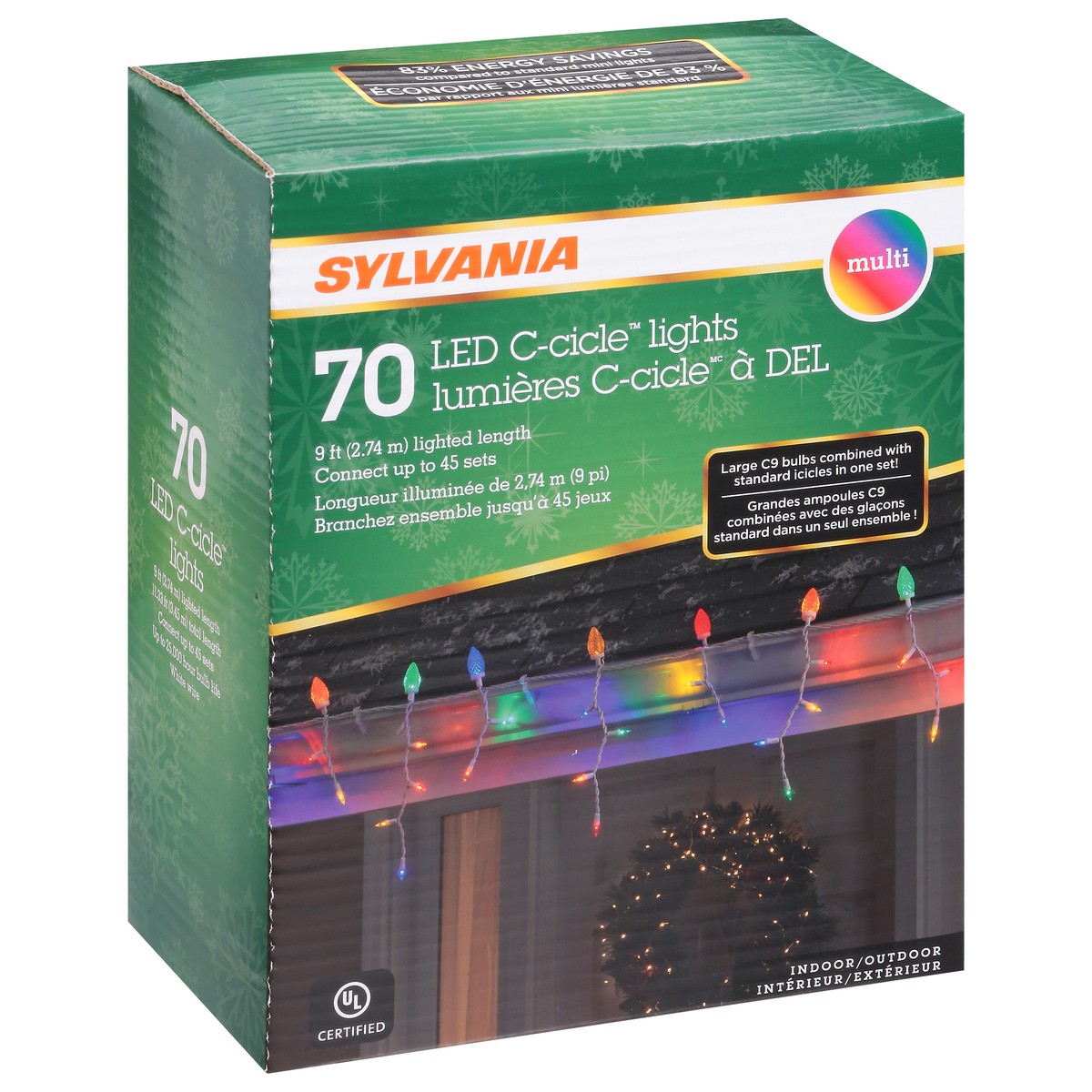 slide 2 of 4, Sylvania Mini Icicle Multi Color Christmas Lights - Each, 1 ct