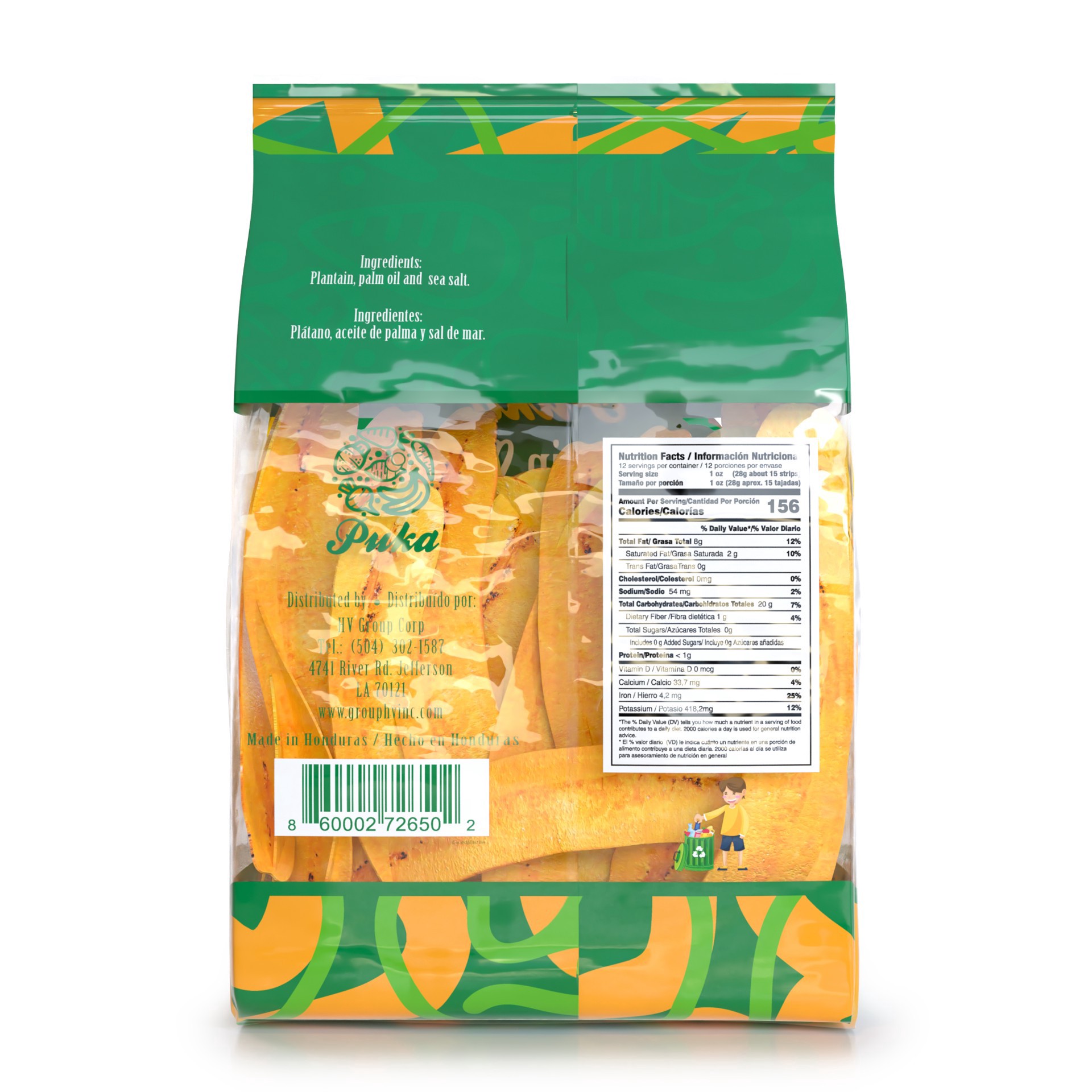 slide 2 of 5, Plantain Chips, 12 oz