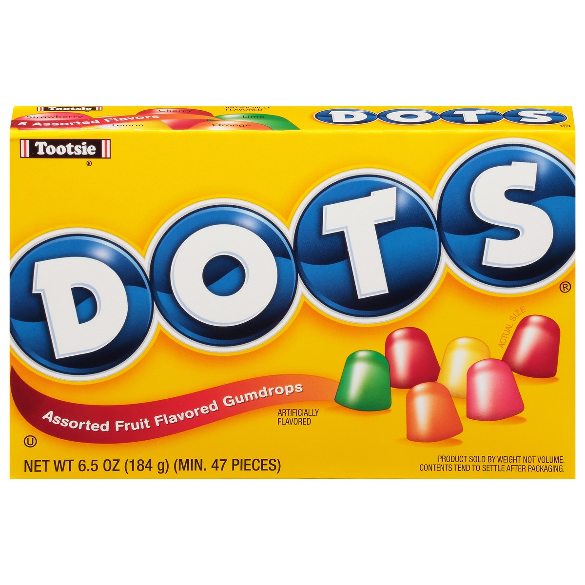 slide 1 of 49, DOTS Tootsie Roll Dots Candy, 6.5 oz