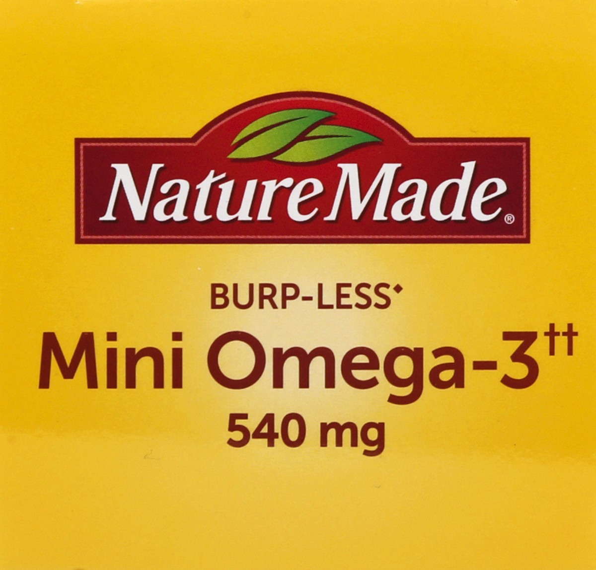 slide 7 of 9, Nature Made Fish Oil Burp-Less Mini 540 mg, 60 Softgels, Fish Oil Omega 3 Supplement For Heart Health, 60 ct