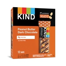 slide 1 of 1, KIND Bar Dk Choc Pnut Btr 1.4Z, 12 ct