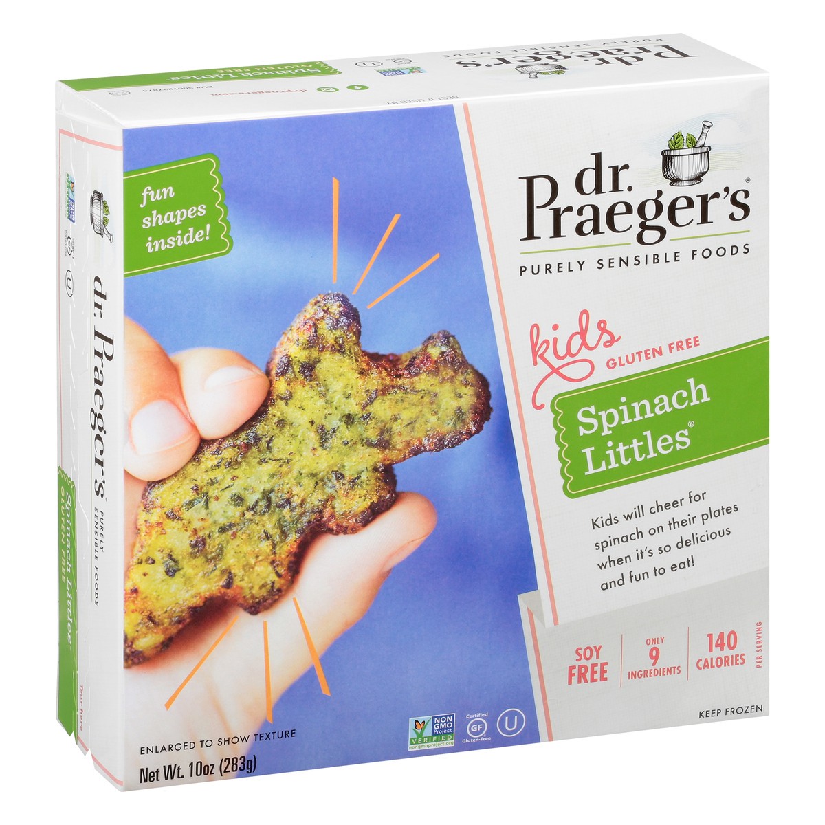 slide 2 of 9, Dr. Praeger's Kids Gluten Free Spinach Littles 10 oz, 10 oz